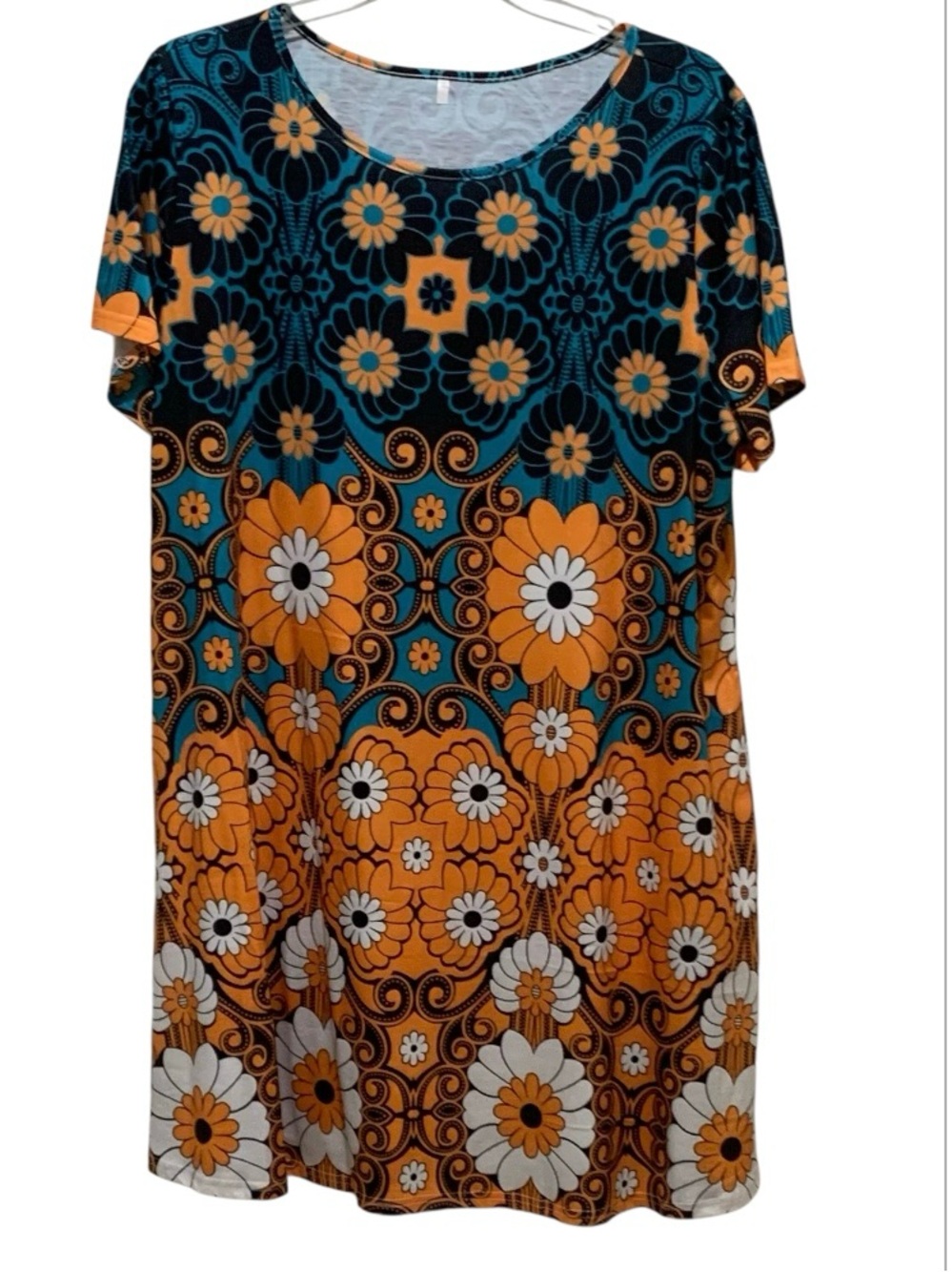 Women's Maeve Floral Mini Shift Dress Size 3XL with Pockets